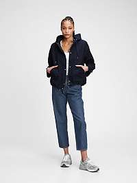 GAP modré bunda cropped anorak