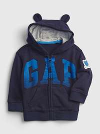 GAP modré detská mikina Logo fr ft arch fz hood