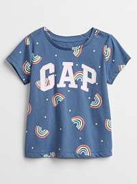 GAP modré dievčenské tričko Logo