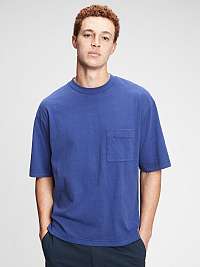 GAP modré pánske oversized tričko