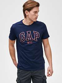 GAP modré pánske tričko Logo city arch tees