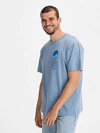 GAP modré pánske tričko Logo Easy Breezy