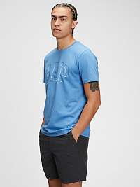 GAP modré pánske tričko Logo raised arch t