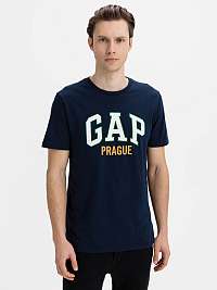 GAP modré pánske tričko Prague