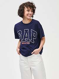 GAP modré tričko New York