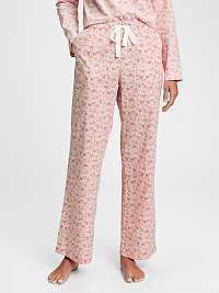 GAP ružové dámske pyžamové nohavice poplin pajama pants
