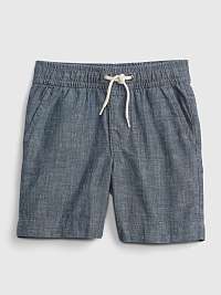 GAP sivé detské kraťasy chambray pull-on shorts