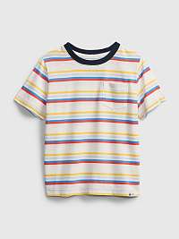 GAP Stripe Tričko detské Biela Viacfarebná