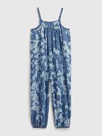 GAP Tie-Dye Denim Overal detský Modrá