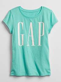 GAP tyrkysové detské tričko Logo t-shirt