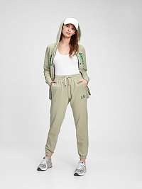 GAP zelené tepláky Logo heavyweight easy joggers