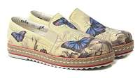 Goby béžové slip on Butterfly Blue