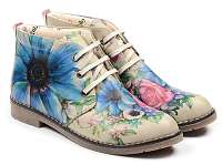 Goby farebné členkové topánky Flowers