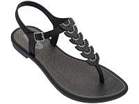 Grendha čierne žabky Glamorous Sandal Black/Silver -