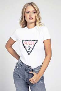 Guess biele Triangle Logo