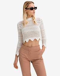 Guess biely crop top Annie