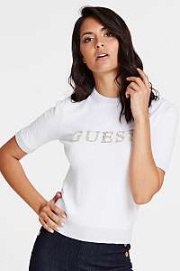 Guess biely sveter Jewel Sweater