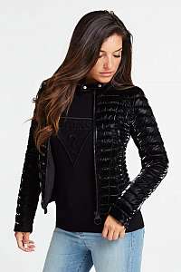 Guess čierna bunda Padded Faux Jacket