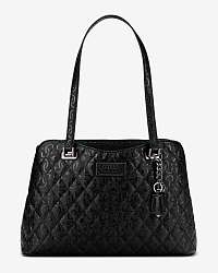 Guess čierna kabelka Lola Glossy Logo Maxi
