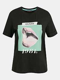 Guess čierne tričko Guess Odette Tee