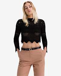 Guess čierny crop top Annie