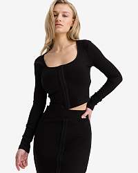 Guess čierny crop top Selma