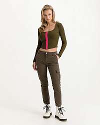 Guess khaki nohavice Cargo