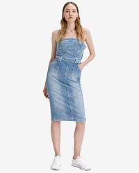 Guess modré džínsové šaty Bodycon