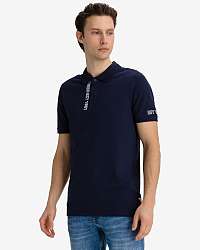 Guess modré pánske polo tričko Lyle