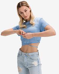 Guess modrý crop top Starling