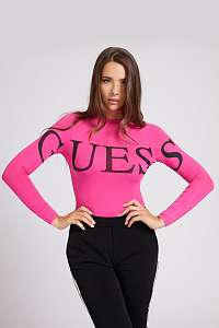 Guess ružové body Front Logo