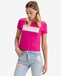 Guess ružový crop top Adria