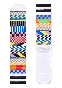 Happy Socks farebné ponožky Athletic Checked Stripe