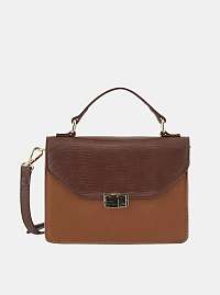 Hnedá crossbody kabelka Pieces Carrie