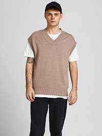 Hnedá vesta Jack & Jones Neo