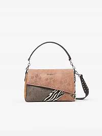 Hnedá vzorovaná crossbody kabelka Desigual