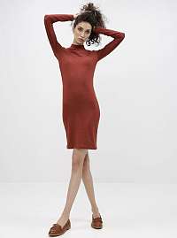 Hnedé basic šaty Jacqueline de Yong Yava