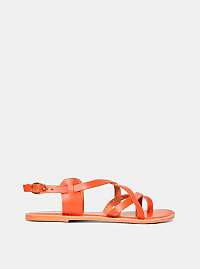 Hnedé kožené sandále Dorothy Perkins