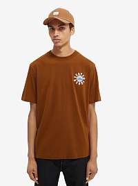 Hnedé pánske tričko Scotch & Soda
