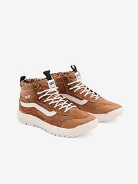 Hnedé semišové tenisky na platforme VANS
