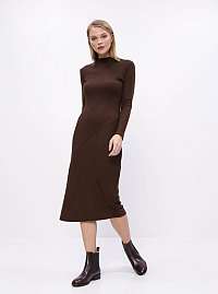 Hnedé svetrové midišaty Dorothy Perkins