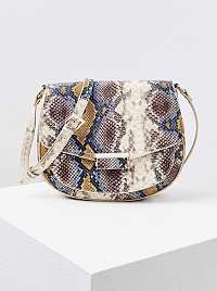 Hnedo-béžová vzorovaná crossbody kabelka Camaieu