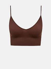 Hnedý crop top ONLY Vicky