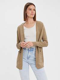 Hnedý kardigán VERO MODA Lillie