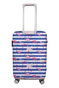 Home farebný obal na batožinu Butter Kings Floating Flamingos