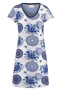 Home modrá dámska nočná košeľa Hip Grande Dress