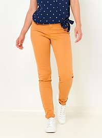 Horčicové slim fit rifle CAMAIEU