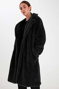 Ichi čierny zimný kabát Ihhaya JA Black