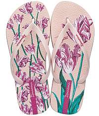 Ipanema púdrové žabky Botanicals Fem Pink -