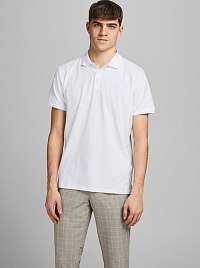 Jack & Jones biele polo tričko